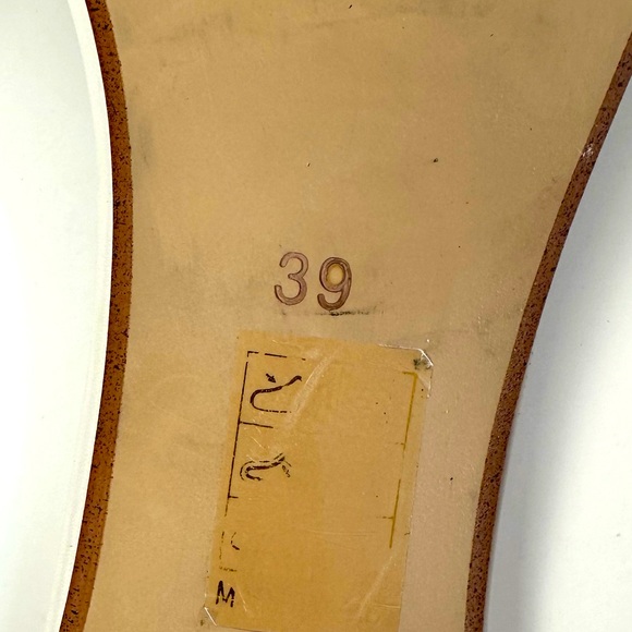 Senso White and Tan Calf Leather Slide on Maisy Mule Sandals Size 39 - Picture 5 of 5